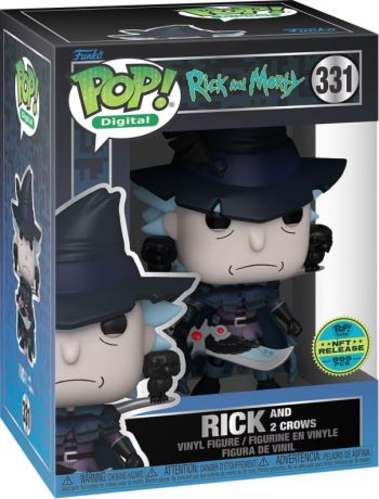Figurine Funko Pop Rick et Morty #331 Rick et 2 corbeaux - Digital Pop