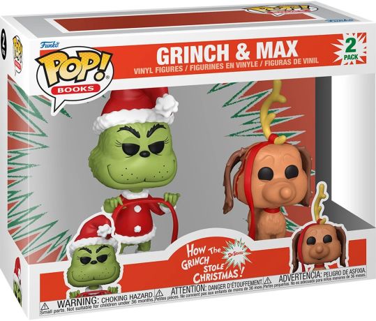Figurine Funko Pop Le Grinch Grinch & Max - Pack