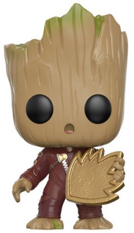 Figurine Funko Pop Les Gardiens de la Galaxie 2 [Marvel] #208 Groot avec une pièce