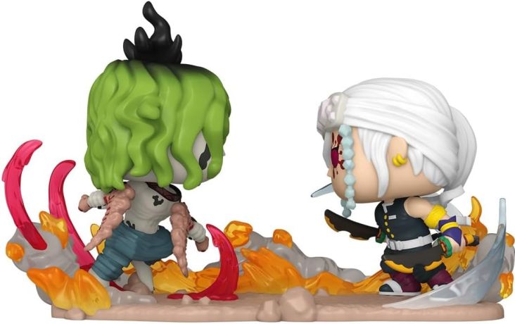 Figurine Funko Pop Demon Slayer #1753 Tengen Uzui vs Gyutaro - Moment