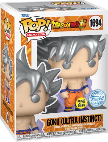 Figurine Funko Pop Dragon Ball Super #1694 Goku (Ultra Instinct) Glow in the Dark