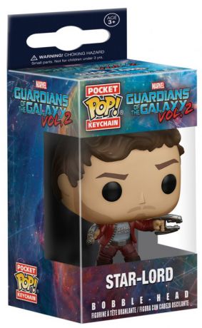 Figurine Funko Pop Les Gardiens de la Galaxie 2 [Marvel] Star-Lord - Porte-clés