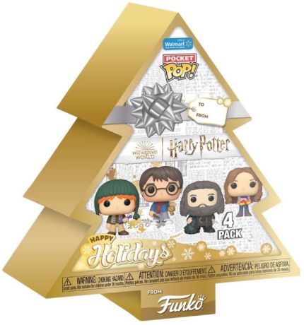 Figurine Funko Pop Harry Potter Harry Potter Noël 4 Pack - Pocket