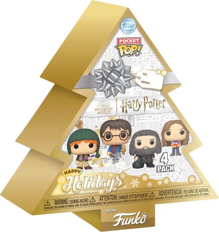 Figurine Funko Pop Harry Potter Harry Potter Noël 4 Pack - Pocket