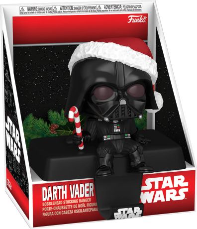 Figurine Funko Pop Star Wars : Noël Dark Vador - Porte-Chaussette de Noël
