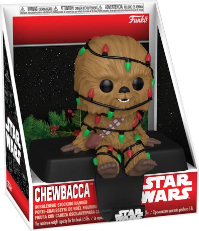 Figurine Funko Pop Star Wars : Noël Chewbacca - Porte-Chaussette de Noël