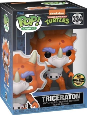 Figurine Funko Pop Tortues Ninja #334 Triceraton - Digital Pop