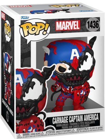 Figurine Funko Pop Marvel Comics #1436 Captain America - Carnagizé