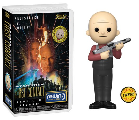 Figurine Funko Blockbuster Rewind Star Trek Jean-Luc Picard [Chase]