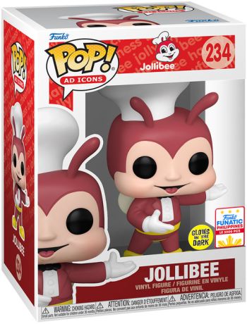 Figurine Funko Pop Icônes de Pub #234 Jollibee - Glow in the Dark