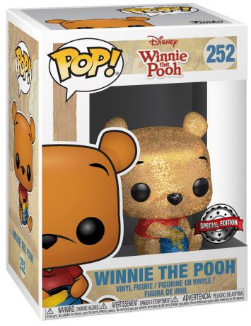 Figurine Funko Pop Winnie l'Ourson [Disney] #252 Winnie l'Ourson assis - Diamond Glitter