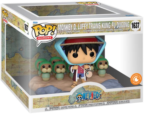 Figurine Funko Pop One Piece #1637 Monkey D. Luffy entraîne les Kung Fu Dugong - Moment