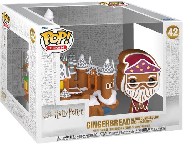 Figurine Funko Pop Harry Potter #42 Albus Dumbledore avec Poudlard pain d'épices