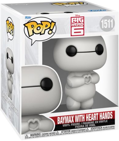 Figurine Funko Pop Les Nouveaux Héros [Disney] #1511 Baymax avec les mains en forme de cœur - 15 cm