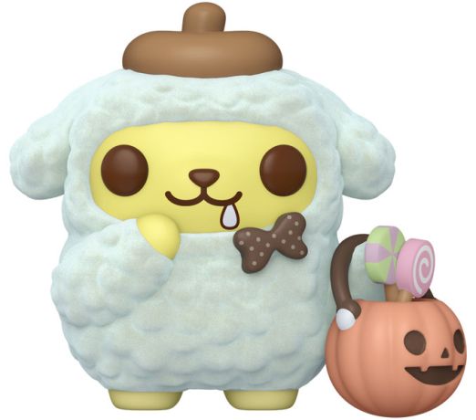 Figurine Funko Pop Sanrio #95 Pompompurin avec seau citrouille - Flocked