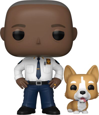 Figurine Funko Pop Brooklyn Nine-Nine #1626 Capitaine Ray Holt avec son chien Cheddar