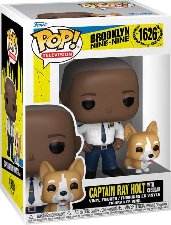Figurine Funko Pop Brooklyn Nine-Nine #1626 Capitaine Ray Holt avec son chien Cheddar