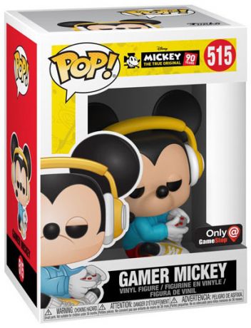 Figurine Funko Pop Mickey Mouse - 90 Ans [Disney] #515 Gamer Mickey assis