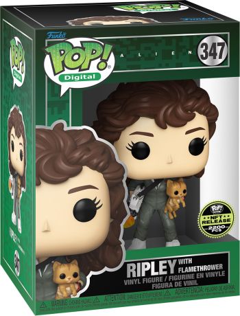 Figurine Funko Pop Alien #347 Ripley avec lance-flammes - Digital Pop