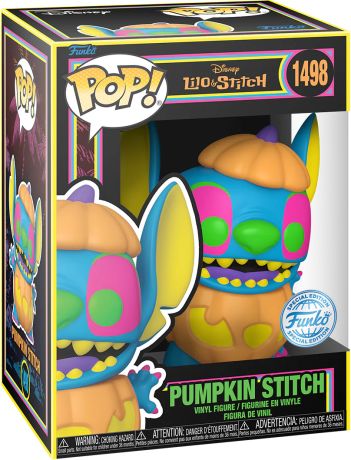 Figurine Funko Pop Lilo et Stitch [Disney] #1498 Pumpkin Stitch - Black Light