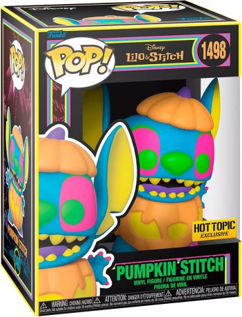 Figurine Funko Pop Lilo et Stitch [Disney] #1498 Pumpkin Stitch - Black Light