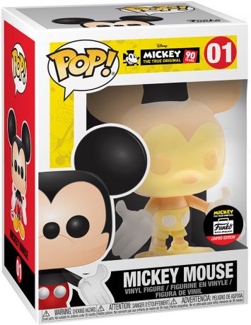 Figurine Funko Pop Mickey Mouse - 90 Ans [Disney] #01 Mickey Mouse pêche et crème (NYC Exhibition)