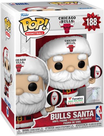 Figurine Funko Pop NBA #188 Père Noël Chicago Bulls