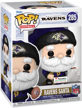 Figurine Funko Pop NFL #285 Père Noël Baltimore Ravens