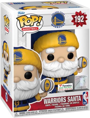 Figurine Funko Pop NBA #192 Père Noël Golden State Warriors