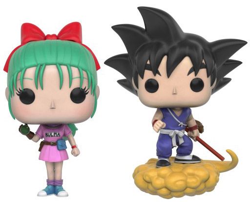 Figurine Funko Pop Dragon Ball Bulma & Goku avec Nuage Magique - 2 Pack