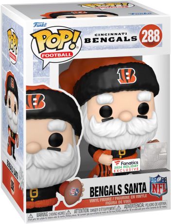 Figurine Funko Pop NFL #288 Père Noël Cincinnati Bengals