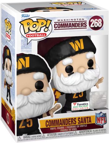 Figurine Funko Pop NFL #268 Père Noël Washington Commanders