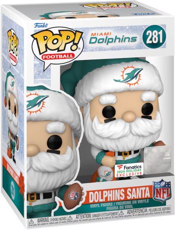 Figurine Funko Pop NFL #281 Père Noël Miami Dolphins