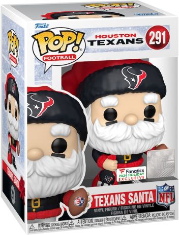 Figurine Funko Pop NFL #291 Père Noël Houston Texans