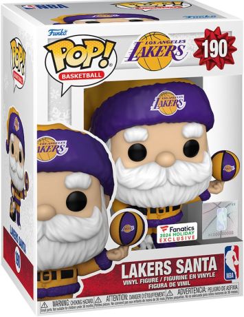 Figurine Funko Pop NBA #190 Père Noël Los Angeles Lakers