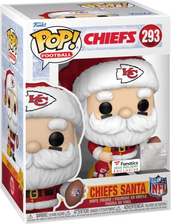 Figurine Funko Pop NFL #293 Père Noël Kansas City Chiefs
