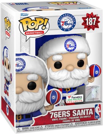 Figurine Funko Pop NBA #187 Père Noël Philadelphia 76ers