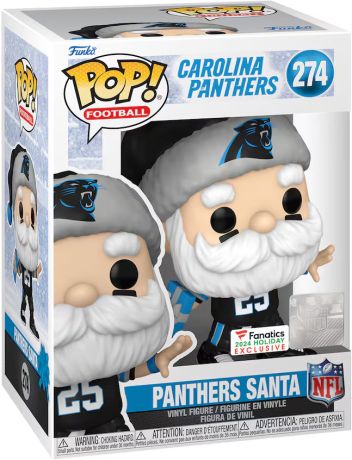 Figurine Funko Pop NFL #274 Père Noël Carolina Panthers