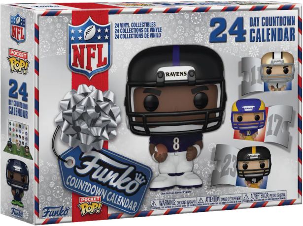 Figurine Funko Pop NFL Calendrier de l'Avent 2024 NFL