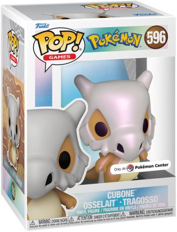 Figurine Funko Pop Pokémon #596 Cubone - Osselait - Tragosso (EMEA) - Nacré