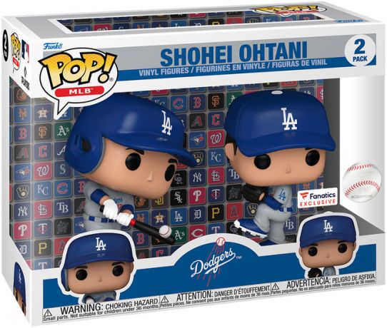 Figurine Funko Pop MLB : Ligue Majeure de Baseball Shohei Ohtani - Pack