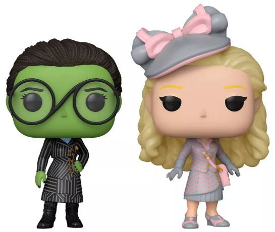 Figurine Funko Pop Wicked Elphaba et Glinda en Uniforme Shiz - Pack