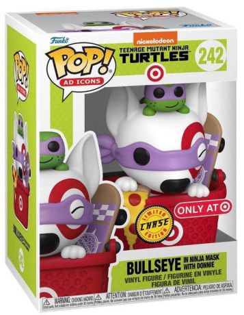 Figurine Funko Pop Icônes de Pub #242 Bullseye avec Masque de Ninja avec Leo [Chase]