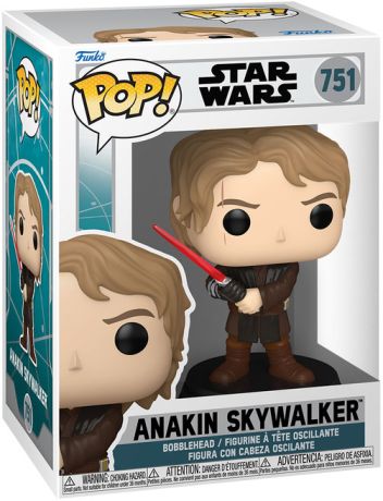 Figurine Funko Pop Star Wars : Ahsoka (Série TV) #751 Anakin avec Sabre Laser Rouge