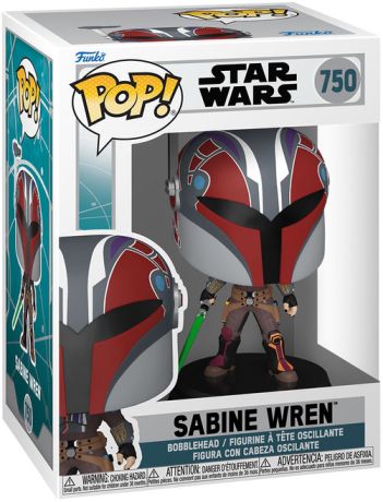 Figurine Funko Pop Star Wars : Ahsoka (Série TV) #750 Sabine avec Sabre Laser