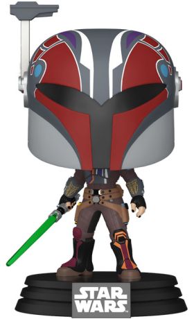Figurine Funko Pop Star Wars : Ahsoka (Série TV) #750 Sabine avec Sabre Laser