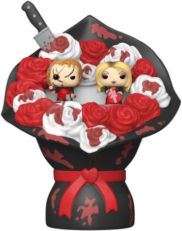 Figurine Funko Pop Chucky Cucky & Tiffany Bouquet (Saint-Valentin) - Pack