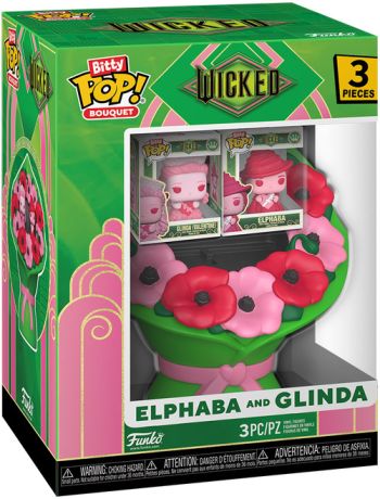 Figurine Funko Pop Wicked Elphaba & Glinda Bouquet (Saint-Valentin) - Pack