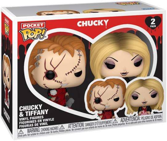 Figurine Funko Pop Chucky Chucky & Tiffany Pocket (Saint-Valentin) - Pack