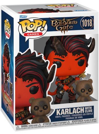 Figurine Funko Pop Baldur's Gate #1018 Karlach avec Clive